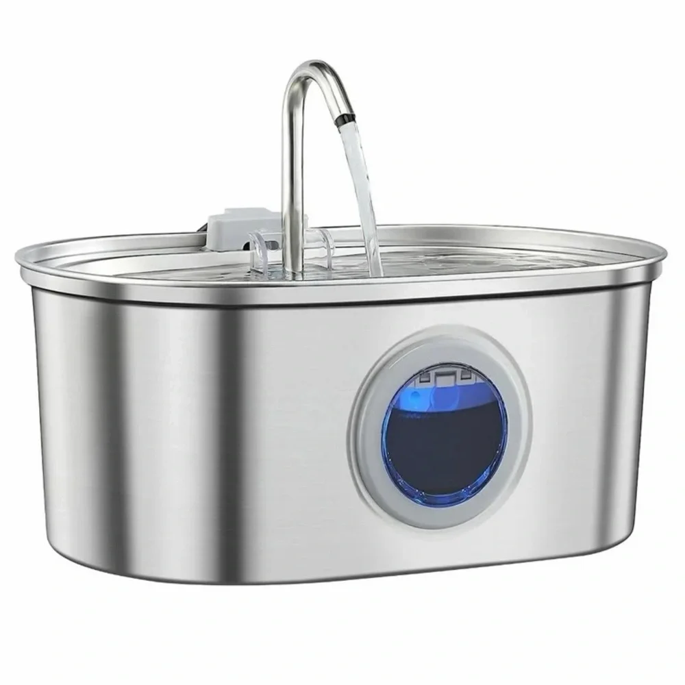 Source Unknown Stainless Steel Pet Water Fountain - Silver